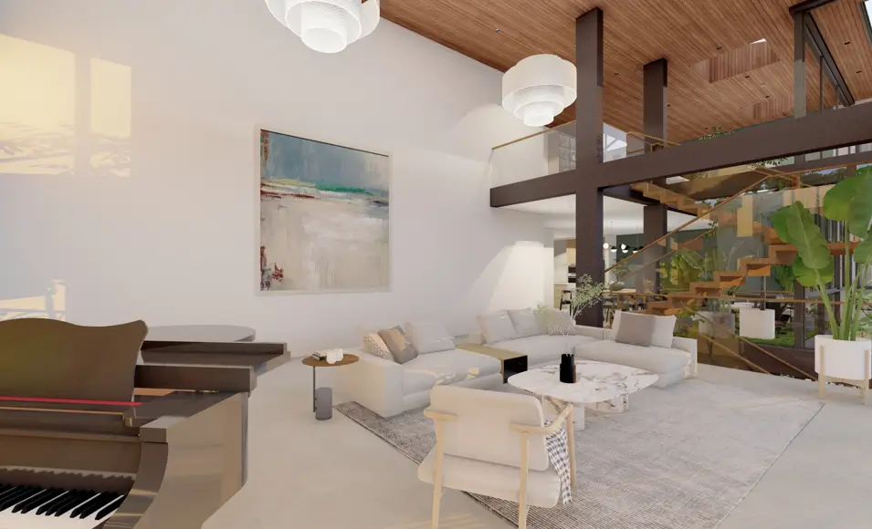 Double Height Living Room