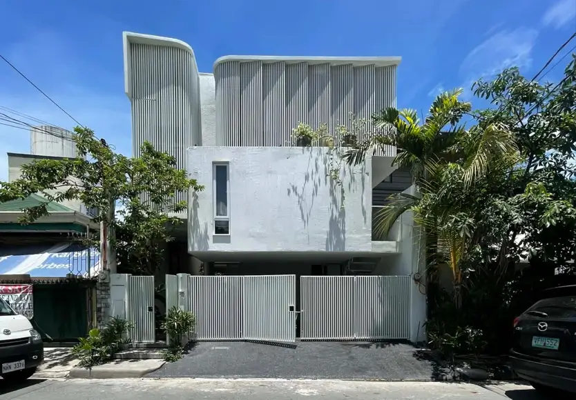 Introspective House Front View Elevation Architecture