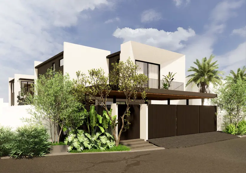 Lanai House Angled Exterior Rendering