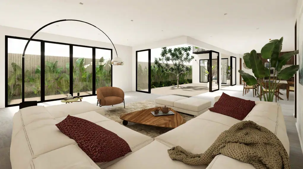 Expansive Interior Living Area View