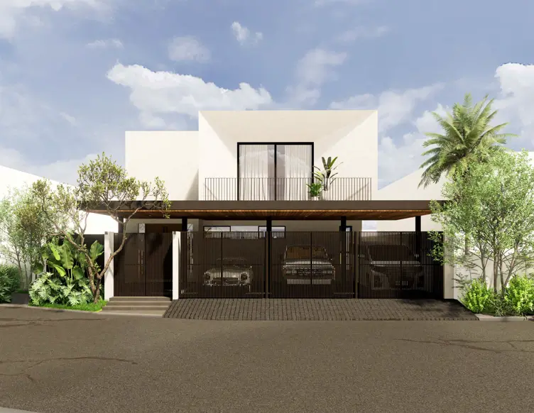 Lanai House Frontal Elevation view