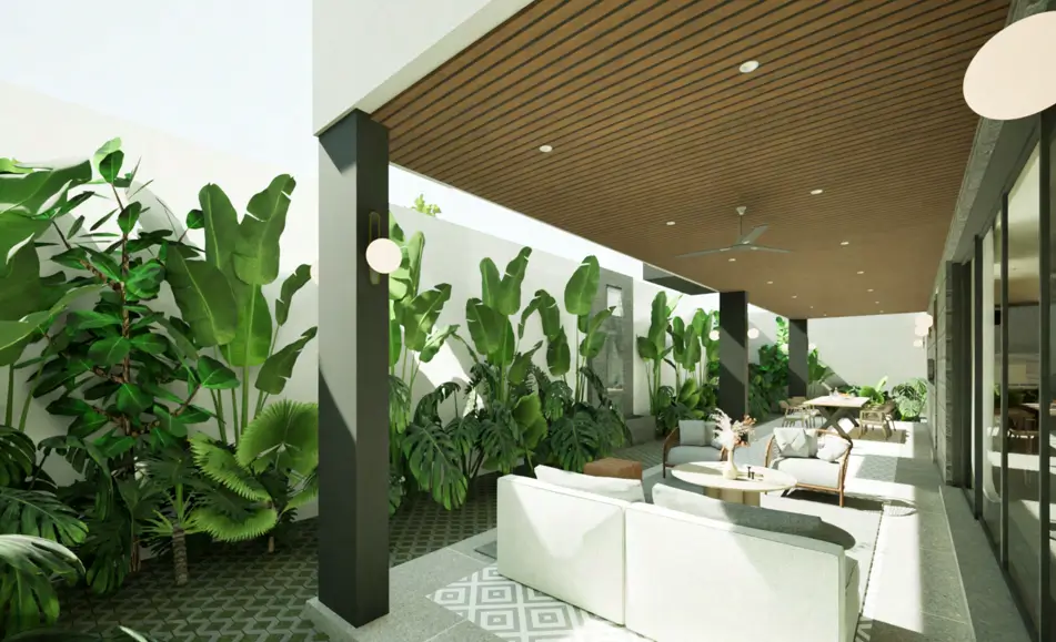 Biophilic Lanai Courtyard Space