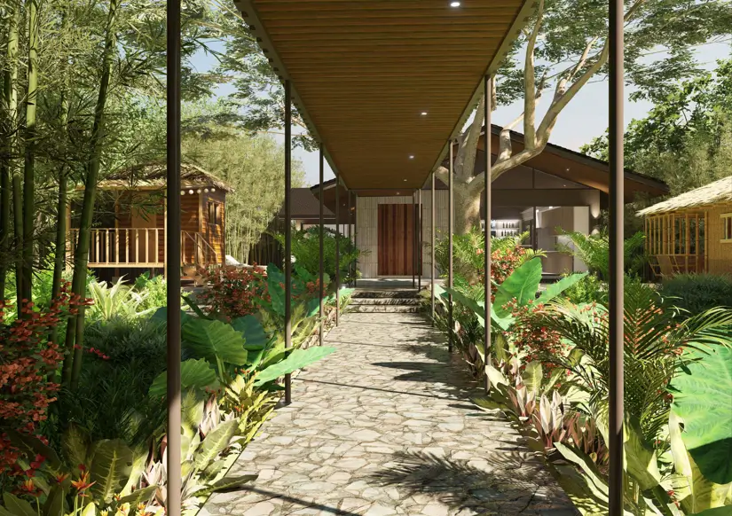 Tali Beach Residence Walkway